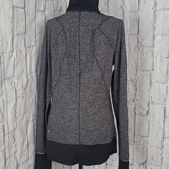 LULULEMON Runderful 1/2 Zip Mini Pique Check Pullover Top Running Jacket - Picture 6 of 7